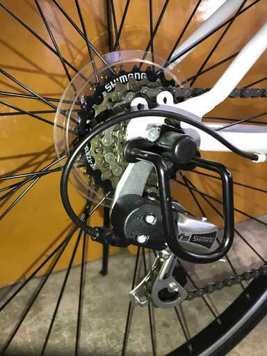 福岡）福岡市東区より 　KAITO　軽快車　自転車　白　ペダル無し