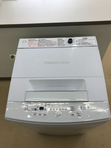 東芝 4.5kg 洗濯機 2017年製 AW-45M5 中古品