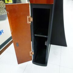 大塚家具 スタイルミラー 引出収納付き 幅580×奥行425×高さ1851mm ブラック 黒色 鏡 家具 苫小牧西店