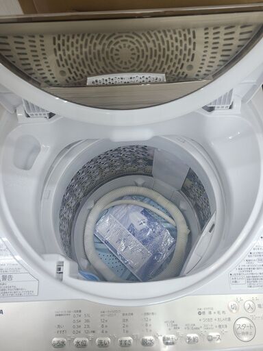 東芝 6k 洗濯機 AW-6G8(W) 2020年 I056