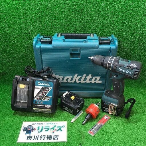 マキタ HP470D 充電式震動ドライバドリル 純正バッテリー2個付き【市川行徳店】【店頭取引限定】【中古】管理番号：ITTJA431VOFM