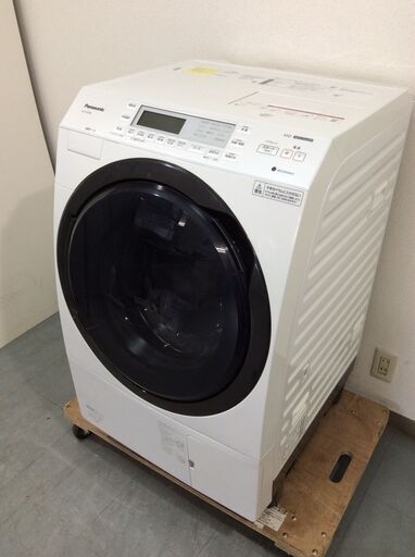(12/4受渡済)YJT4895【Panasonic/パナソニック ドラム洗濯機10.0㎏】極美品 2020年製 NA-VX700BL 家電 洗濯 斜め型 左開き