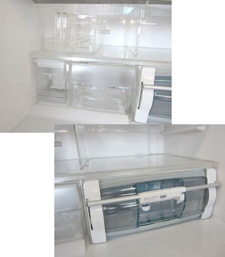 日立 475L 2010年製 冷凍冷蔵庫 R-SF48ZM ホワイト 6ドア「まんなか
