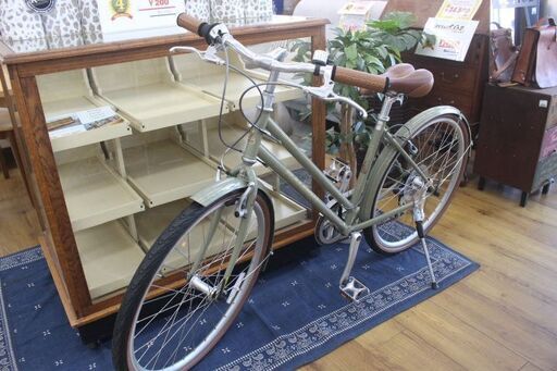 商談中です。中古極美品!  約154cm-164cm イギリス　ラレー　RALEIGH   26インチ　ナチュラルカーキ　CLB-S  Club Sport-S  エキスパート藤沢辻堂店