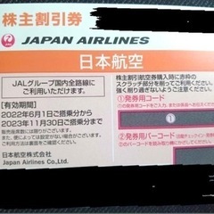 JAL 株主割引券　１枚