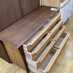KG-94【新入荷　アウトレット】近藤工芸　ローチェスト　ウォールナット　レッドオーク材