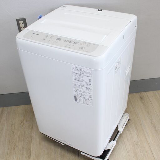 【神奈川pay可】T161) 【高年式】Panasonic 洗濯5kg 2021年製 縦型 全自動洗濯機 パナソニック NA-F50B14 ホワイト 上開き 洗濯 掃除 家電