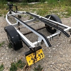 軽ボートトレーラー　抹消中書類あり