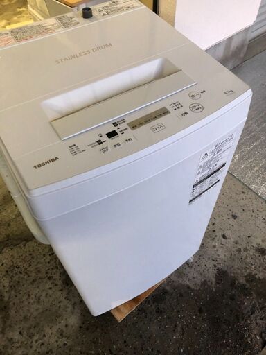 TOSHIBA　東芝　 4.5kg　 全自動洗濯機　 AW-45M5　2018年製