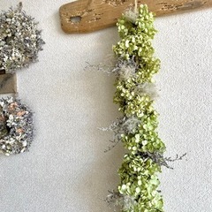 アナベル紫陽花ロングガーランド