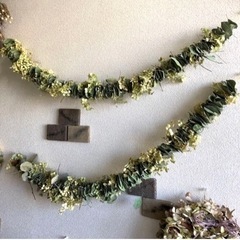 アナベル紫陽花ロングガーランド