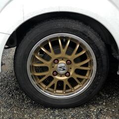 「軽自動車用」アルミホイール+夏タイヤ(中古)