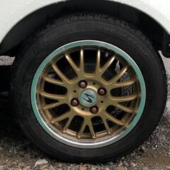 「軽自動車用」アルミホイール+夏タイヤ(中古)