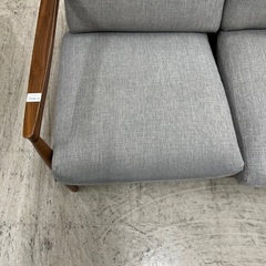 J1449 シギヤマ家具 2人掛けソファ LOKSER ロクサー 天然木フレーム 