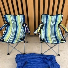 キャンプ用椅子2脚