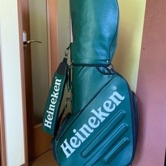 美品　希少レア　ハイネケン　キャディバッグ　グリーン