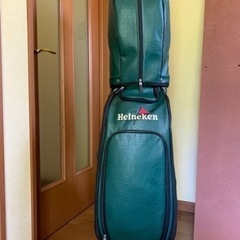 美品　希少レア　ハイネケン　キャディバッグ　グリーン