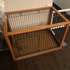 犬用　木製　ケージ　サークル