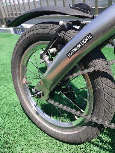 折り畳み自転車 ミニベロ ルノー プラチナライト６ 快適化カスタム済（輪行バッグ付き）