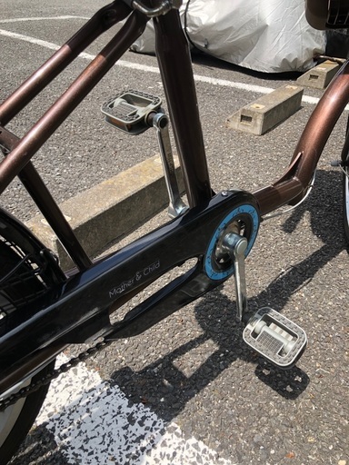 その他 値下げ！親子自転車ママチャリ mother&child 茶色 フロント 