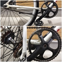 ピストバイク 高額8万円程ホイール付き 固定 フリー 両方 ロードバイク 自転車 クロスバイク マウンテンバイク