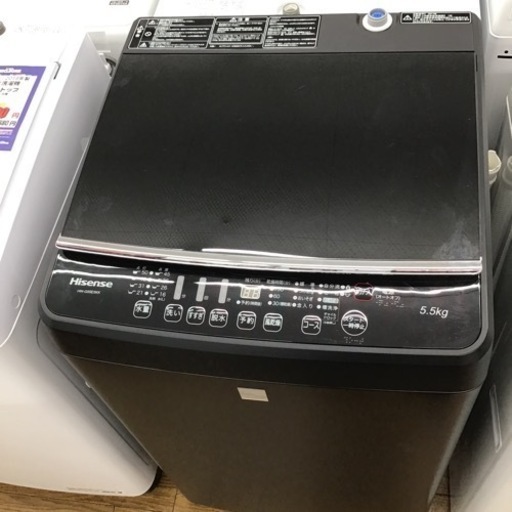 #G-90【ご来店頂ける方限定】Hisenseの5、5Kg洗濯機です