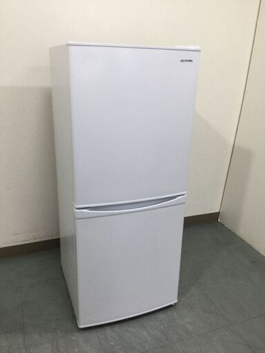 （8/20受渡済）JT4899【IRISOHYAMA/アイリスオーヤマ 2ドア冷蔵庫】美品 2021年製 IRSD-14A-W 142L 家電 キッチン 冷蔵冷凍庫