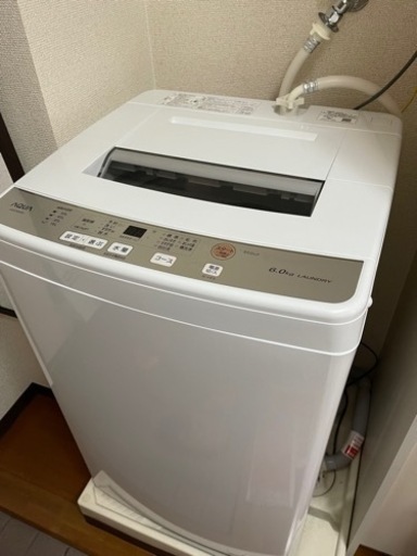 AQUA 洗濯機　6kg 2021年製　中古美品