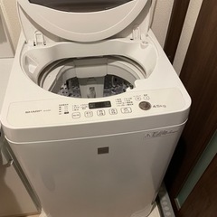 【ネット決済】本日お取引可能な方　洗濯機　4.5kg  シャープ製