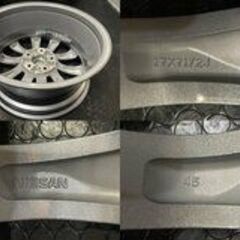 新車外し 日産 V36 スカイライン 純正ホイール 17インチ 4本 7.5 