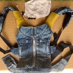 取引中。キューズベリー 抱っこ紐 デニム made in JAPAN