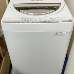 【8/6まで】TOSHIBA 洗濯機 6.0kg AW-6G2
