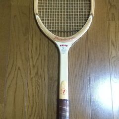 ●木製futabaya テニスラケット 昭和レトロな硬式ラケット...
