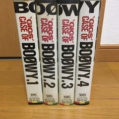 CASE OF BOOWY VHS 4巻セット