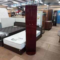 メーカー不明　日本製　回転式　姿見三面鏡　ウエーブ　バ―ズアイメイプル【愛品倶楽部柏店】