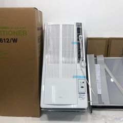 22H141 7 未使用品 KOIZUMI ルームエアコン(冷房除湿器専用) 窓用エアコン KAW-1612 延長取付枠付き