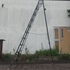 ●アルミ 三脚 脚立 10段 約3m 大型梯子 はしご 踏み台 ...