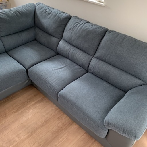 布製L字型ソファ (ニトリ ウォール2)