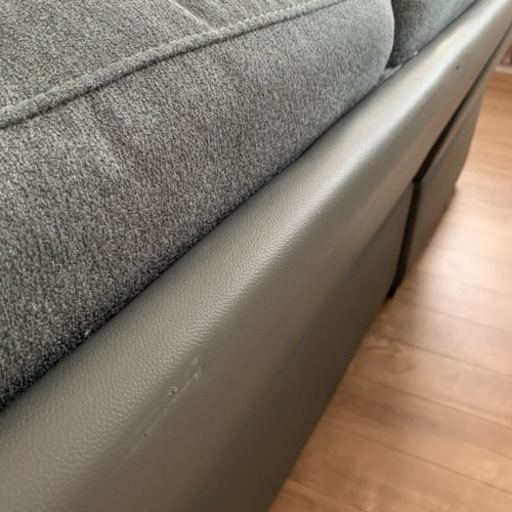 布製L字型ソファ (ニトリ ウォール2)