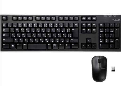 エレコム キーボード 【マウスセット】 ワイヤレス (レシーバー付属)   TK-FDM063BK\n\n
