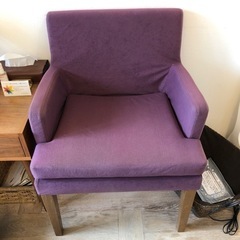 取りに来て頂ける方限定　紫の椅子