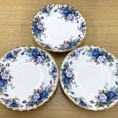 ROYAL ALBERT Moonlight Rose カップ&ソーサー3客セット ロイヤルアルバート ムーンライトローズ 金彩 薔薇 花柄 札幌市手稲区