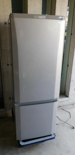 【美品】[配達無料]冷凍冷蔵庫　168L 三菱　MR-P17C-S  2017年製