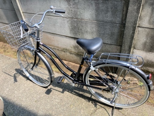ギアなし自転車26インチマットブラック