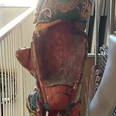 バリ ガルーダ像 ハンドメイド品 置物 アジアン雑貨 高さ 約187センチ 現状品【ユーズドユーズ名古屋天白店】 J1958