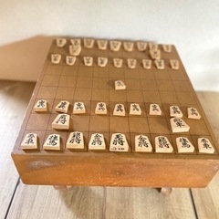 天童　武内王将堂製将棋駒　玉刀作　　将棋盤セット