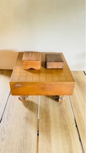 天童 武内王将堂製将棋駒 玉刀作 将棋盤セット