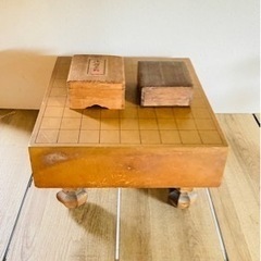 天童　武内王将堂製将棋駒　玉刀作　　将棋盤セット