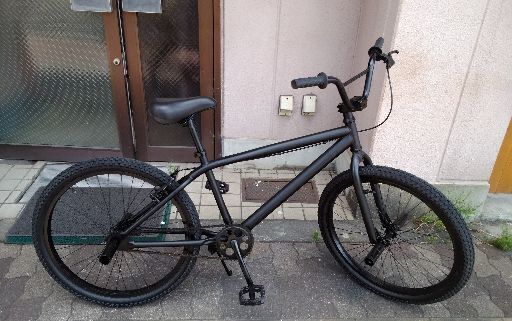 24吋 BMX自転車 シングル/マットブラック