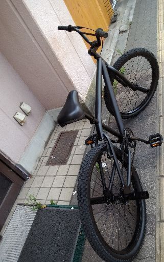 24吋 BMX自転車 シングル/マットブラック